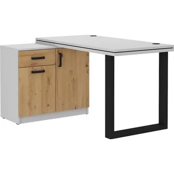 Psací stůl Falco Psací stůl s komodou Matylda 140 dub artisan/sv.šedá