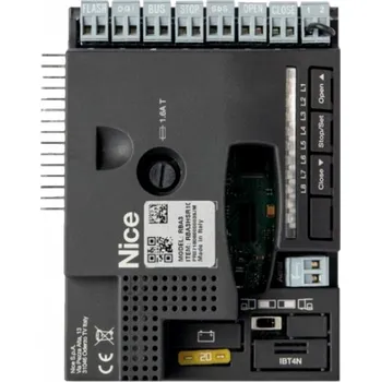 Pohon brány NICE RBA3R10 - nová řídicí jednotka pro pohony NICE Robus RB400, RB600, RB1000