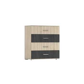 Komoda IDZ Komoda WENECJA 4S 46, 90 cm Dub Sonoma/Norská Borovice