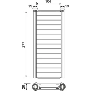 Výměník tepla, vnitřní vytápění, , 1609730580, 9821299980, VALEO, 811585