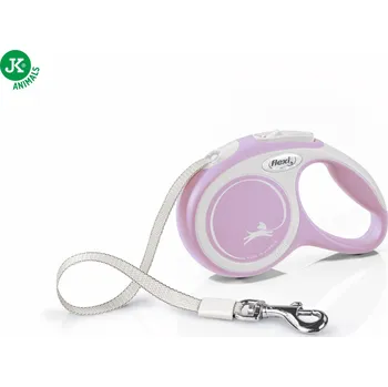 Vodítko pro psa flexi New Comfort Tape (pásek), velikost XS, fialové