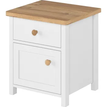 Noční stolek Noční stolek TOJAVA 07 bílá/dub nash
