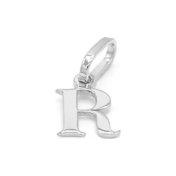 Přívěsek Přívěsek z bílého zlata, písmeno R 0,20g