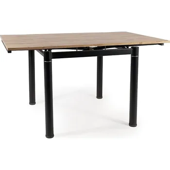 Jídelní stůl Jídelní stůl rozkládací GUTY 80(131)x80 dub artisan/černá mat