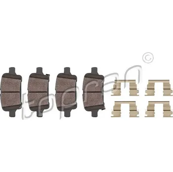 Brzdová destička Sada brzdových destiček, kotoučová brzda, , TOPRAN, 624 521