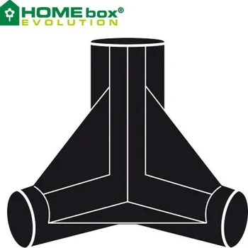 Pěstební box Homebox Plastová spojka do HOMEBOXu typ pyramida, prům. 22mm