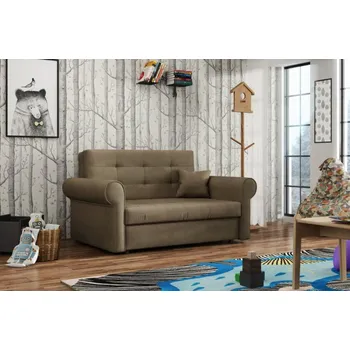 Pohovka Falco Rozkládací pohovka Vivian Silver II s úložným prostorem, hnědá Paros 3