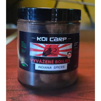 Boilies Chytací boilies KOI CARP 150 g 20 mm INDIANA SPICES