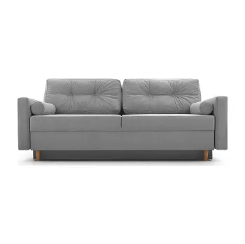 Pohovka PALIO - rozkládací pohovka, látka SVĚTLE ŠEDÁ Queens 21-vzor A,(Pastella=3balíky) (IZ) (K250)