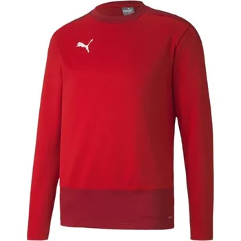 Pánská mikina Pánská sportovní mikina Puma TEAMGOAL 23 TRAINING SWEAT XL Červená, Bílá