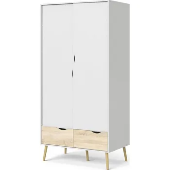 Šatní skříň Falco Šatní skříň Retro 396 bílá/dub