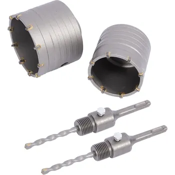 Nástavec na vrták STAVTOOL Vykružovací korunka + trn do zdiva SDS PLUS | 65, 80 mm - P11829