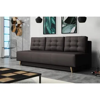 Pohovka Falco Rozkládací pohovka Sebastian s úložným prostorem, hnědá Velluto 17