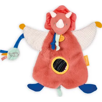 Hračka pro nejmenší Doudou et Compagnie Paris Doudou Plyšový maňásek dinosaurus Lou 25 cm