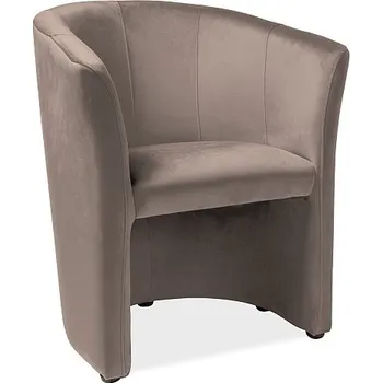 Křeslo Klubové křeslo TM-1 VELVET tmavě béžová