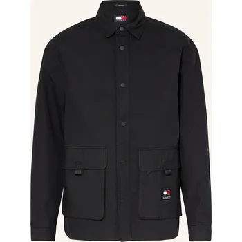 Pánská košile Tommy Jeans Pánská Svrchní Košile, černá, 44