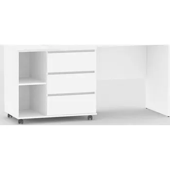 Psací stůl Psací stůl REA ROY levý, BÍLÁ