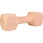 Aportovací dřevěná činka TRIXIE WOODEN DUMBBELL 650G UNI Hnědá