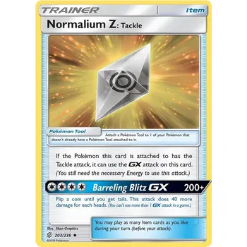 Karetní hra Normalium Z Tackle 203/236 - Unified Minds Typ karty: Reverse Holo