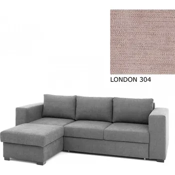 Sedací souprava Rohová sedací souprava AVA LUCY rozkládací s úložným prostorem, levá, LONDON 304