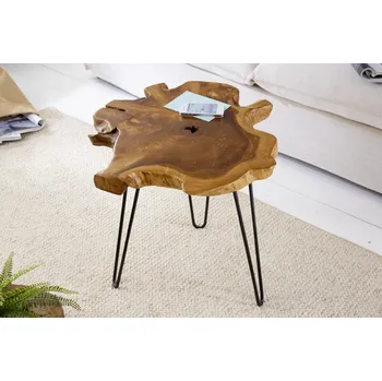 Konferenční stolek Stylový příruční stolek Wild Teak 50cm