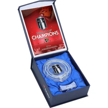 Puk Fanatics Skleněný puk Florida Panthers NHL 2024 Stanley Cup Champions Crystal Puck