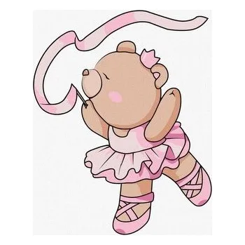 Malowanie po numerach - Balerina Kids 25x25cm