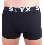 Pánské boxerky Styx MEN'S BOXERS SPORTS RUBBER S Černá, Bílá