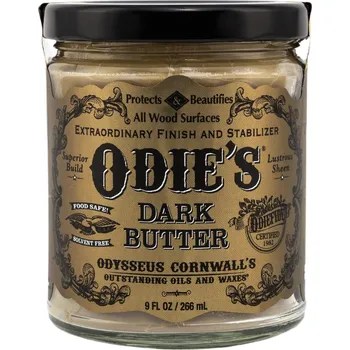 Olej na dřevo Odies Oil Dark Butter přírodní ztmavující vosk na dřevo interiér 266 ml