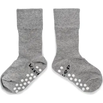 Pánské oblečení KipKep Dětské ponožky Stay-on-Socks ANTISLIP 12-18m 1pár Grey