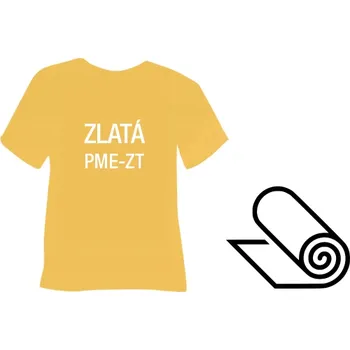 Kancelářská technika METALICKÉ nažehlovací folie POLI-TAPE CRAFT .: ZLATÁ, -: 30,5cm x 1,22m