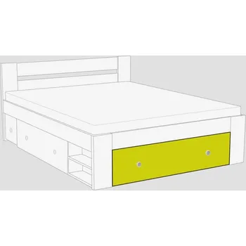 Postel Čelo k posteli REA LARISA UP 160x200, čílko 2, ZELENÁ