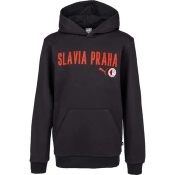Pánská mikina Puma SLAVIA PRAGUE GRAPHIC HODDEE L Černá