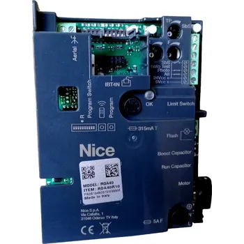 Pohon brány NICE ROA40R10 - nová řídicí jednotka pro pohony NICE Rox ROX600/1000