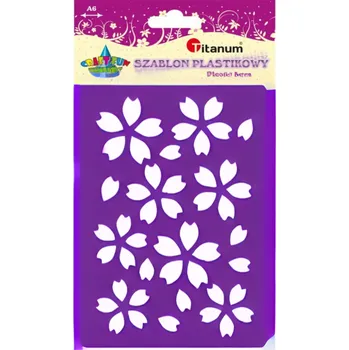 Plastová šablona, OKVĚTNÍ LÍSTKY, 10,5x18 cm, 1 kus