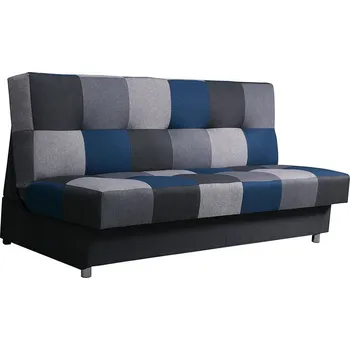 Pohovka Rozkládací pohovka ALABAMA, s úložným prostorem, modrá/šedá