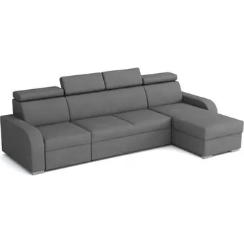 Sedací souprava Falco Rohová sedací souprava Norway UNI 1-2F-OTO, rozkládací s úložným prostorem, šedá Crown 18