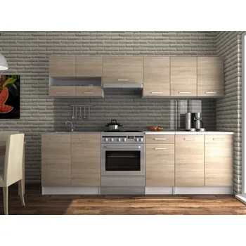 Kuchyňská linka Falco Kuchyňská linka Luigi III 260 cm, dub sonoma