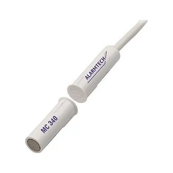 Závrtný magnetický čtyřdrátový kontakt do nekovových materiálů s pracovní mezerou 20 mm a 5 m přívodním kabelem