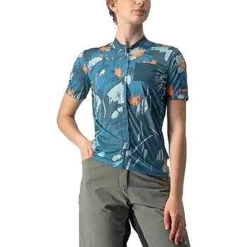 cyklistický dres Cyklistický dres CASTELLI UNLIMITED Sentiero s krátkým rukávem,modrá Modrá XL