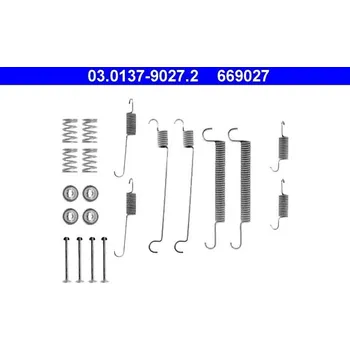 Brzdový systém Sada příslušenství, brzdové čelisti ATE 03.0137-9027.2