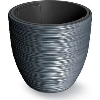 Květináč Květináč s vkladem FURU antracitový, varianta 39 cm
