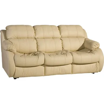 Pohovka Rozkládací trojmístná pohovka ROOSEVELT kůže Potah: kůže Madras white