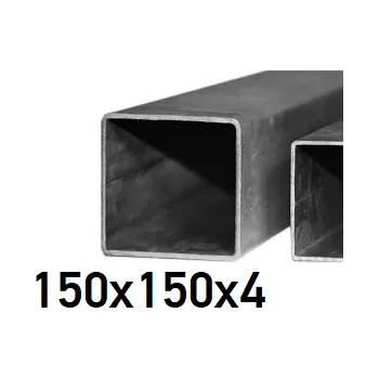 Stavební profil Jeklový profil 150x150x4, černý 6 m (JOKL-150x150x4-6)