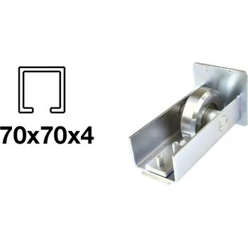 Spodní nájezd - pozinkovaný, 70x70