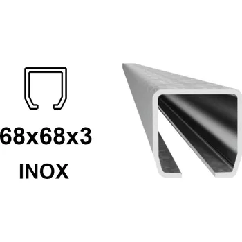 INOX C-profil 68x68x3 mm 4 m (CP-INOX-68-4)