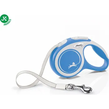 Vodítko pro psa flexi New Comfort Tape (pásek), velikost XS, modré