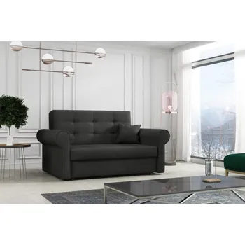 Pohovka Falco Rozkládací pohovka Vivian Silver II s úložným prostorem, černá Mono 248