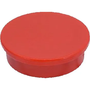 Dekorativní magnet SOLLAU Neodymový kancelářský magnet kruhový 30x8 mm Barva: Červená