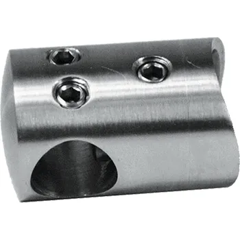 Zábradlí Spojovací držák trubky/tyče z nerezové oceli ⌀14 mm s uchycením na sloupek/zábradlí ⌀42,4 mm, AISI304, abrazivní